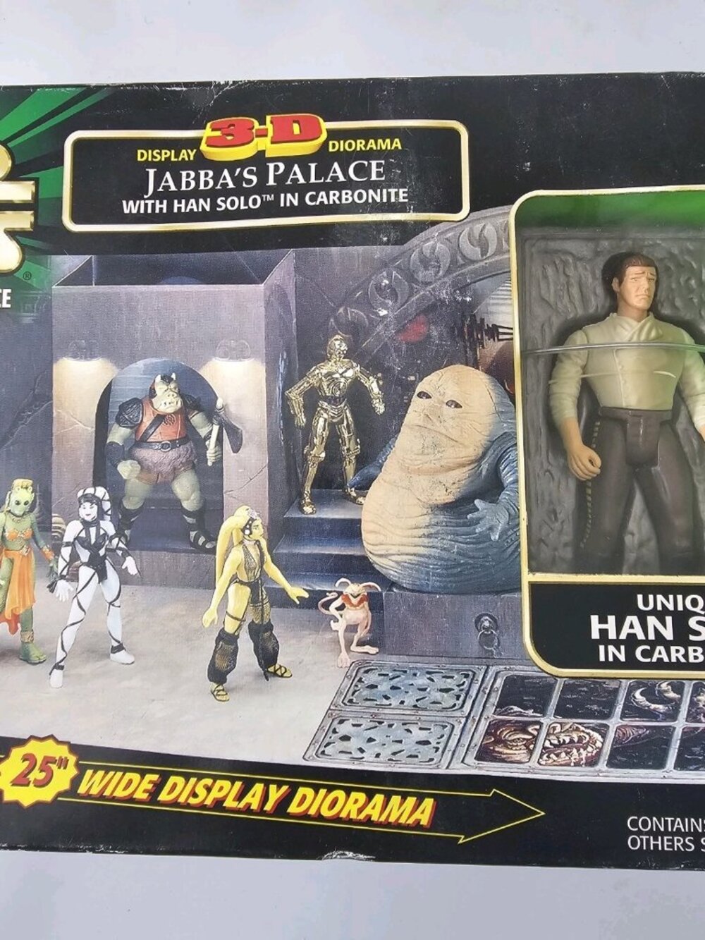 Star Wars Power of the Force 3-D Diorama Jabbas Palace with Han Solo Sealed 1998 - Picture 7 of 10